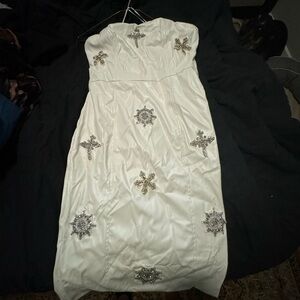 Beautiful embellished white dress